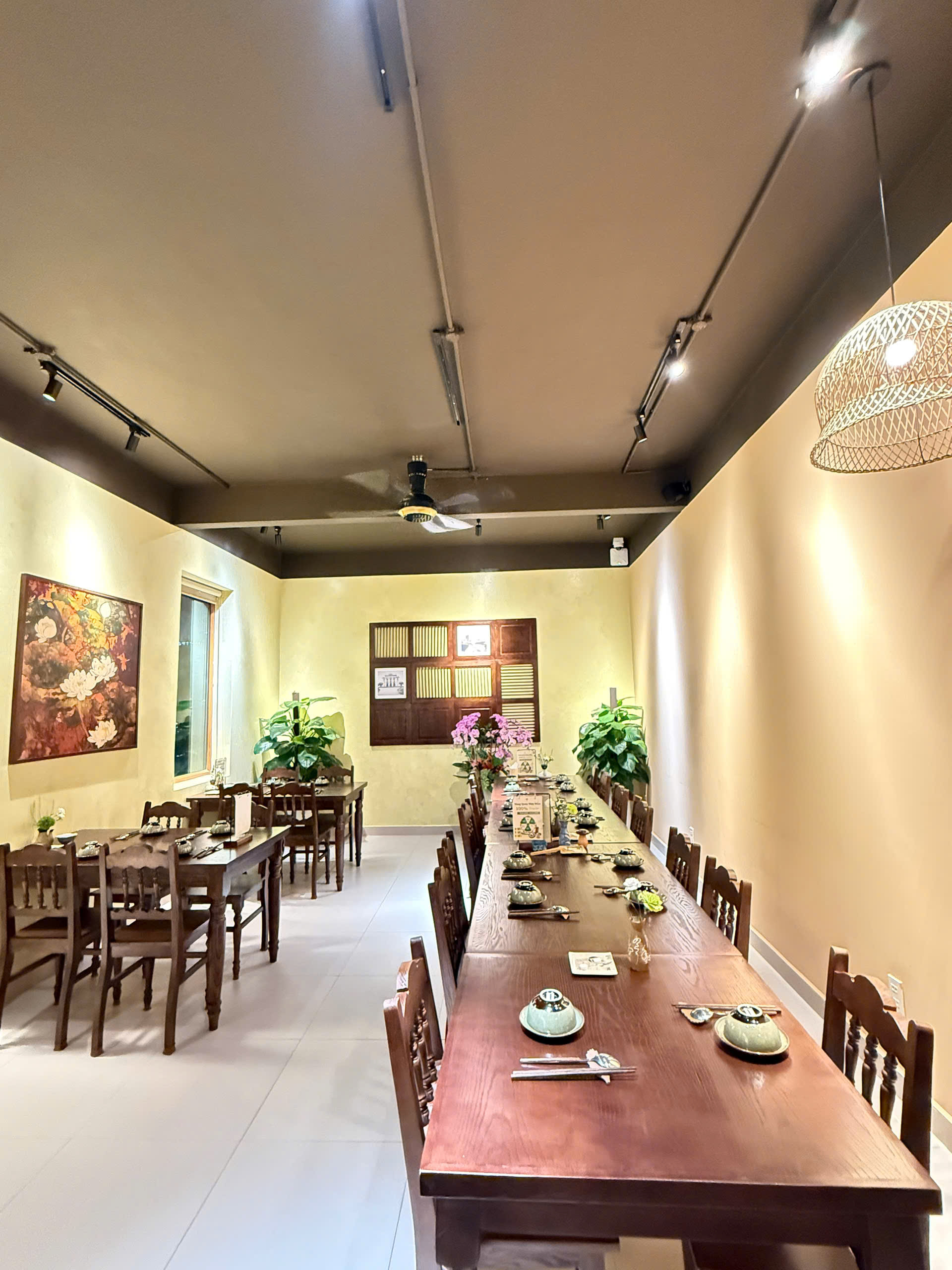 Góc dùng bữa an yên tại Đàn Hương Chay Hải Phòng