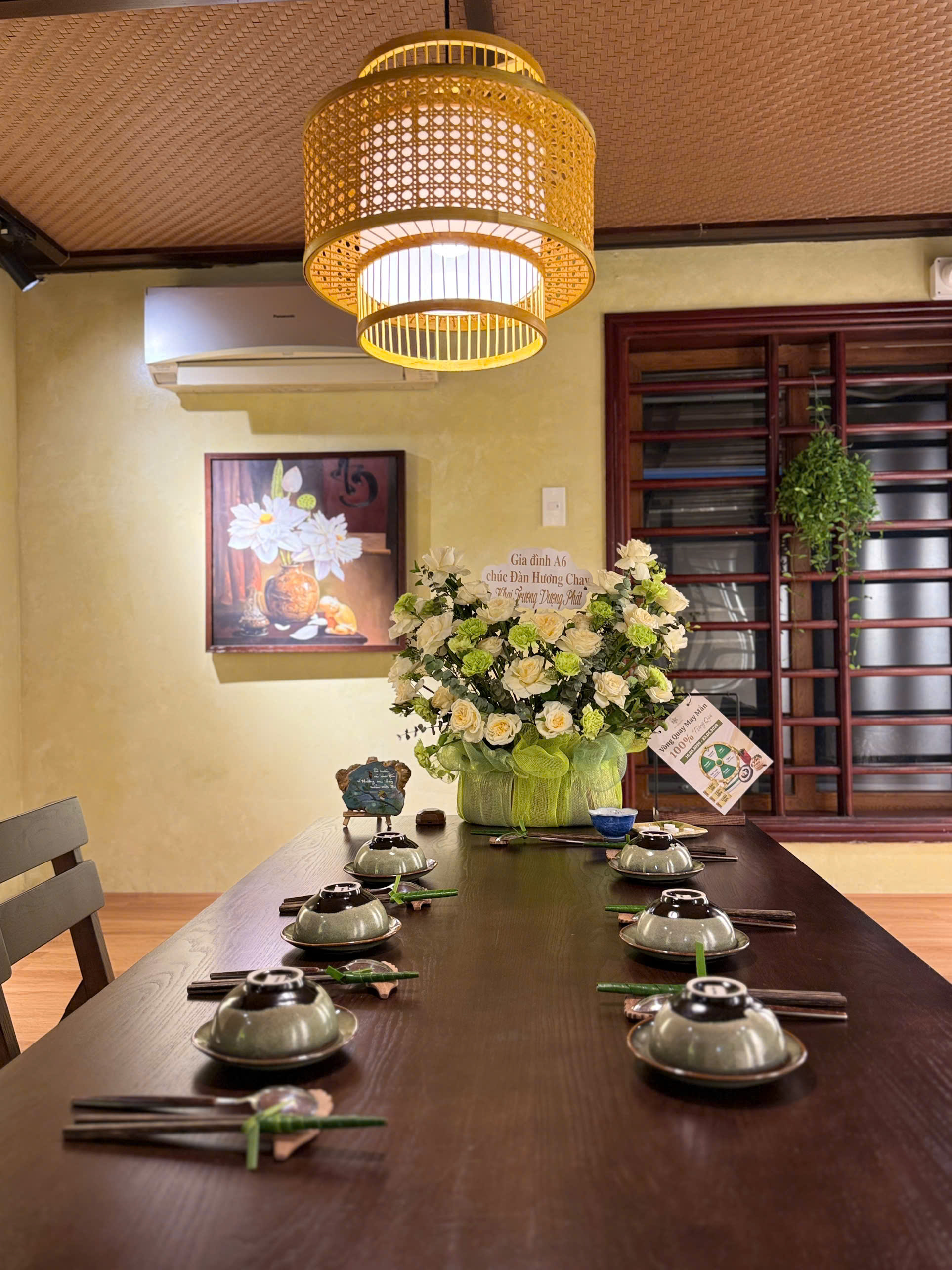 Sảnh nhà hàng Đàn Hương Chay tại Đàn Hương Chay Hải Phòng