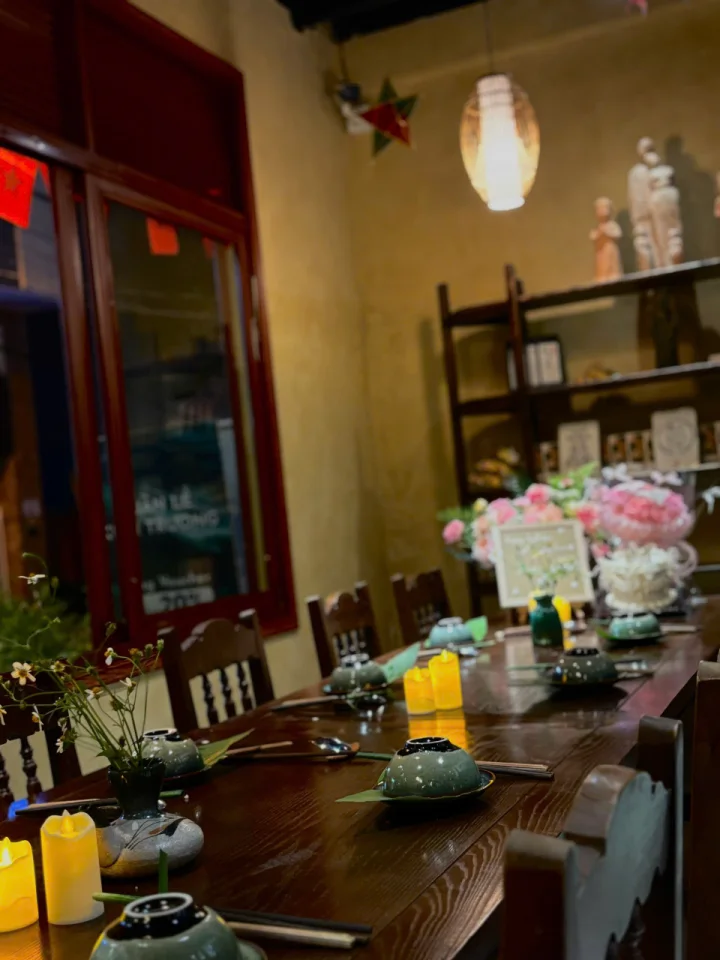 Tea counter and waiting corner in the restaurant
